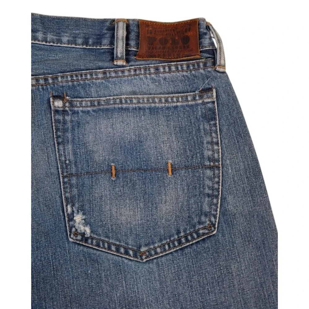 Polo Ralph Lauren Classic 867 Jeans Mens 38x32* (Fits 38x30) Blue Denim Straight